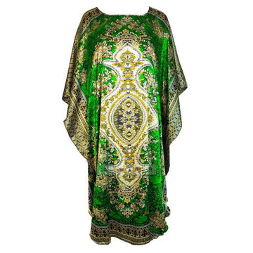 Silk Rayon Robe Bath Gown Nightgown - [NUDRESS]