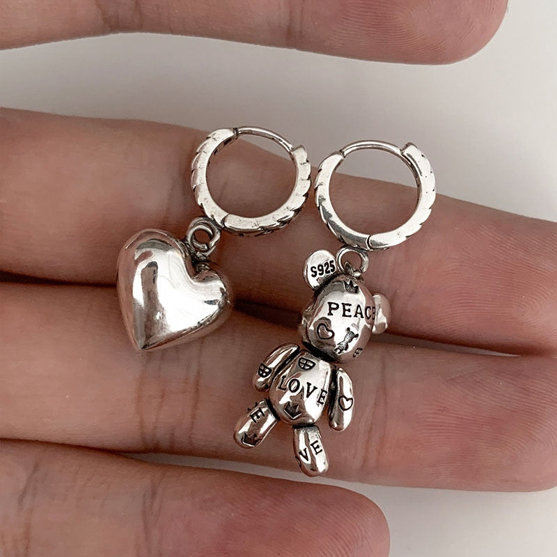 925 Sterling Silver Hoop Earrings - [NUDRESS]